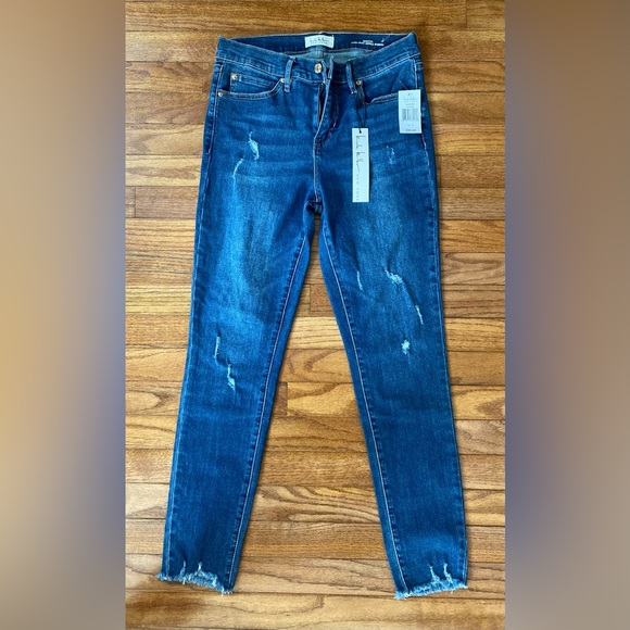 Size 4 Nicole Miller SOHO HIGH RISE ANKLE SKINNY JEANS - Picture 1 of 6